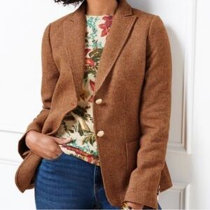 ***New w/o tag*** Talbots Classic Blazer Wool Brown women’s size 2